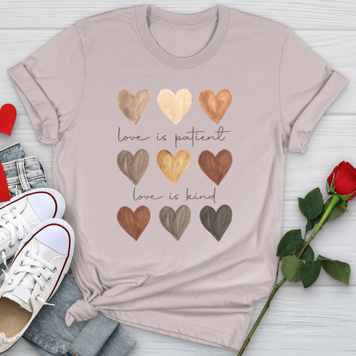 Watercolor Hearts Softstyle Tee