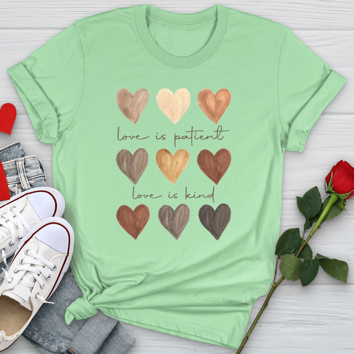 Watercolor Hearts Softstyle Tee