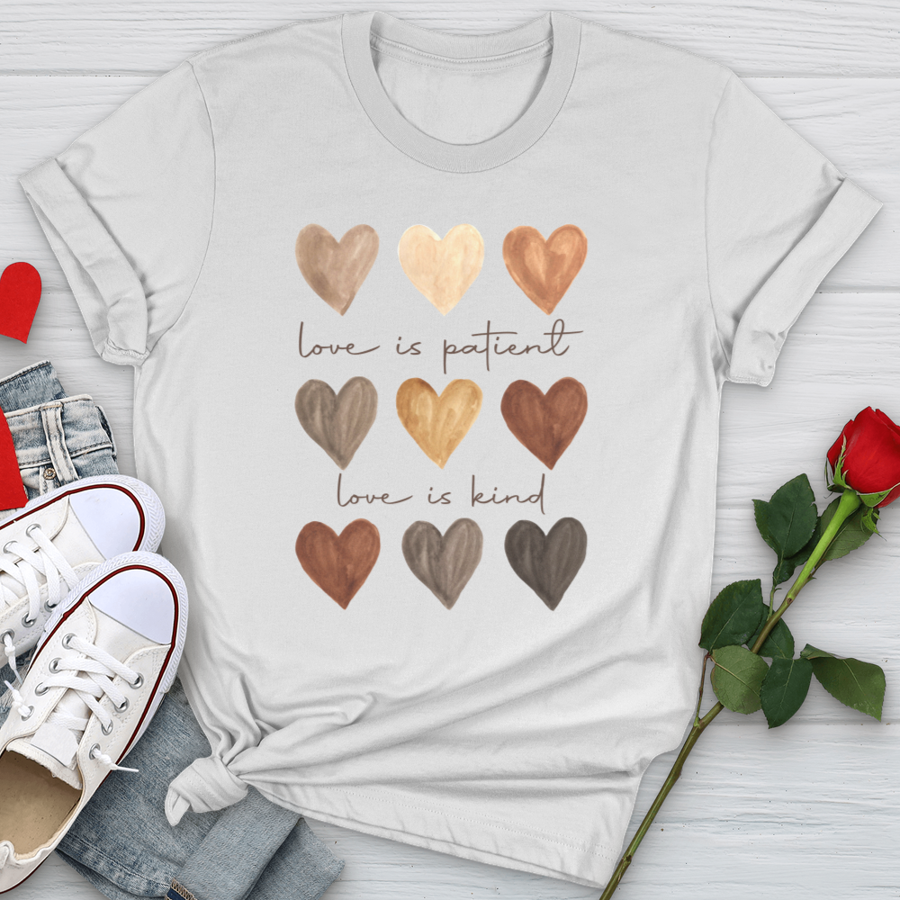 Watercolor Hearts Softstyle Tee