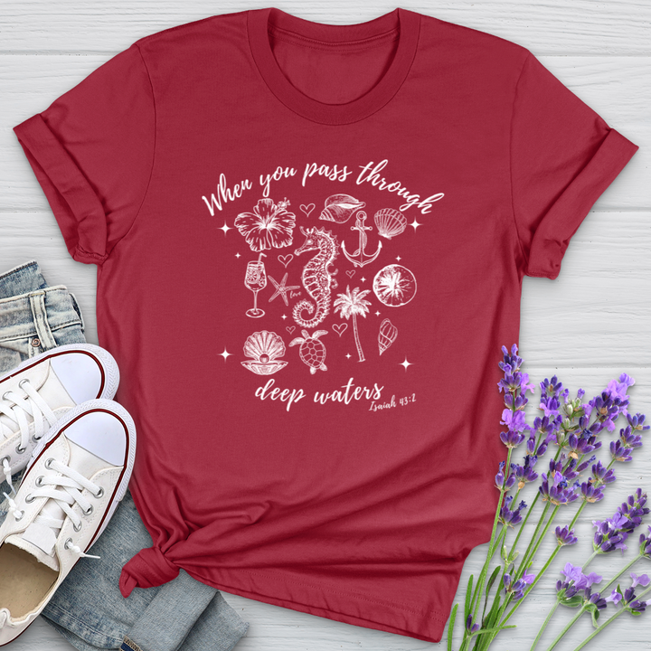 When You Pass Through Deep Waters Softstyle Tee
