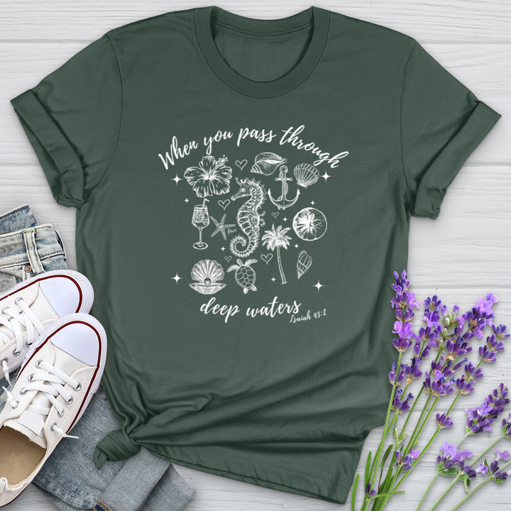 When You Pass Through Deep Waters Softstyle Tee