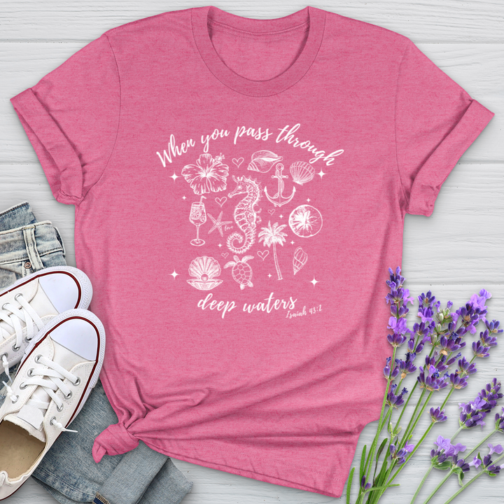 When You Pass Through Deep Waters Softstyle Tee