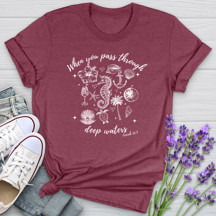 When You Pass Through Deep Waters Softstyle Tee