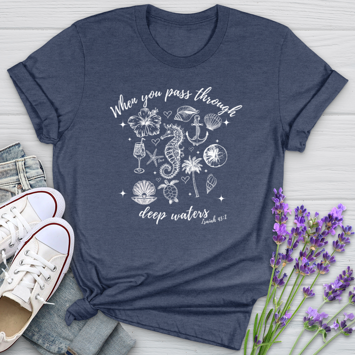 When You Pass Through Deep Waters Softstyle Tee
