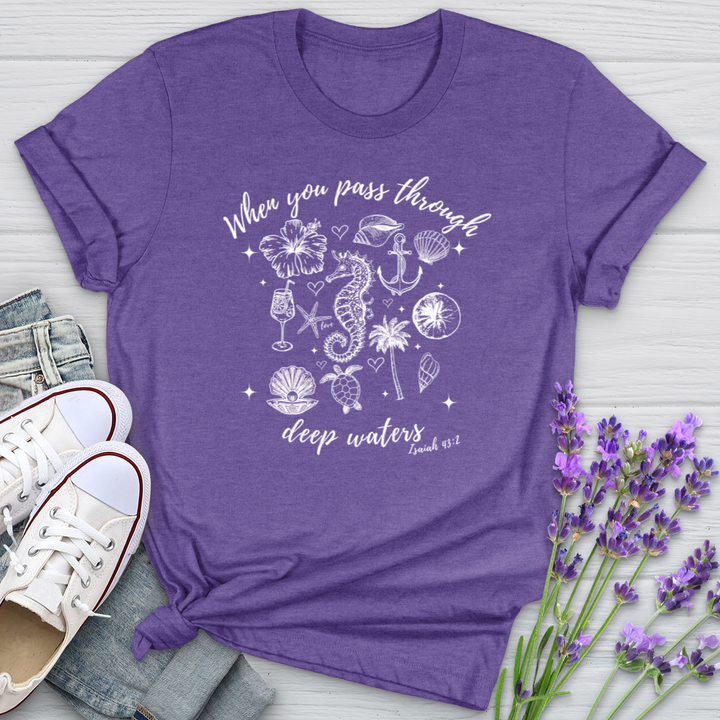 When You Pass Through Deep Waters Softstyle Tee