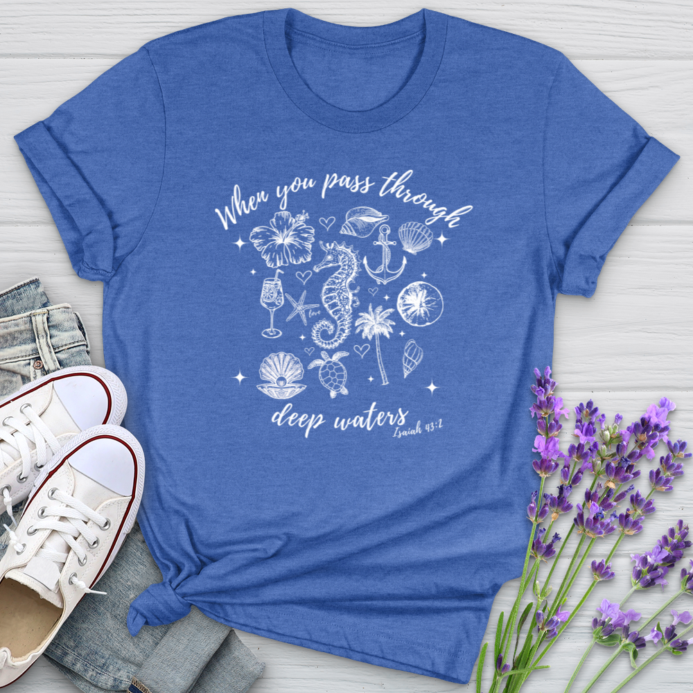 When You Pass Through Deep Waters Softstyle Tee