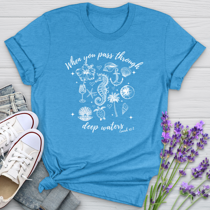 When You Pass Through Deep Waters Softstyle Tee
