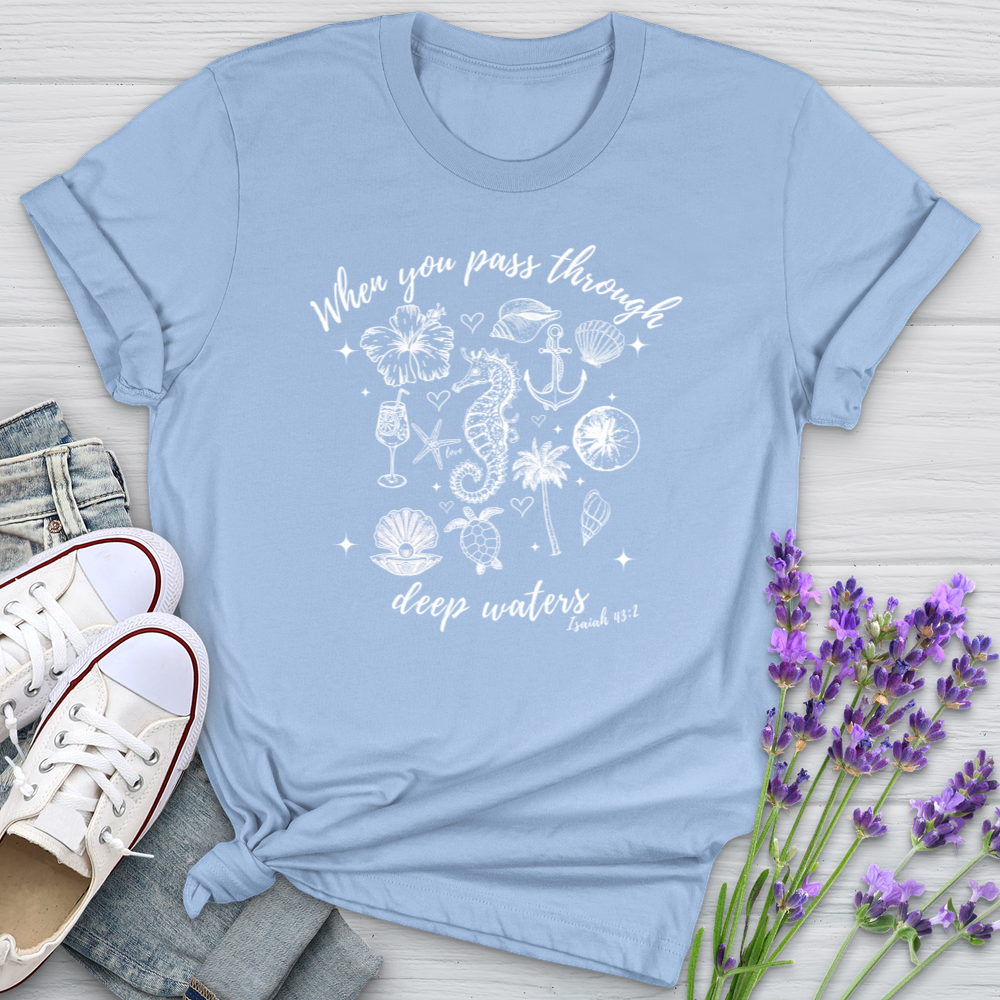 When You Pass Through Deep Waters Softstyle Tee