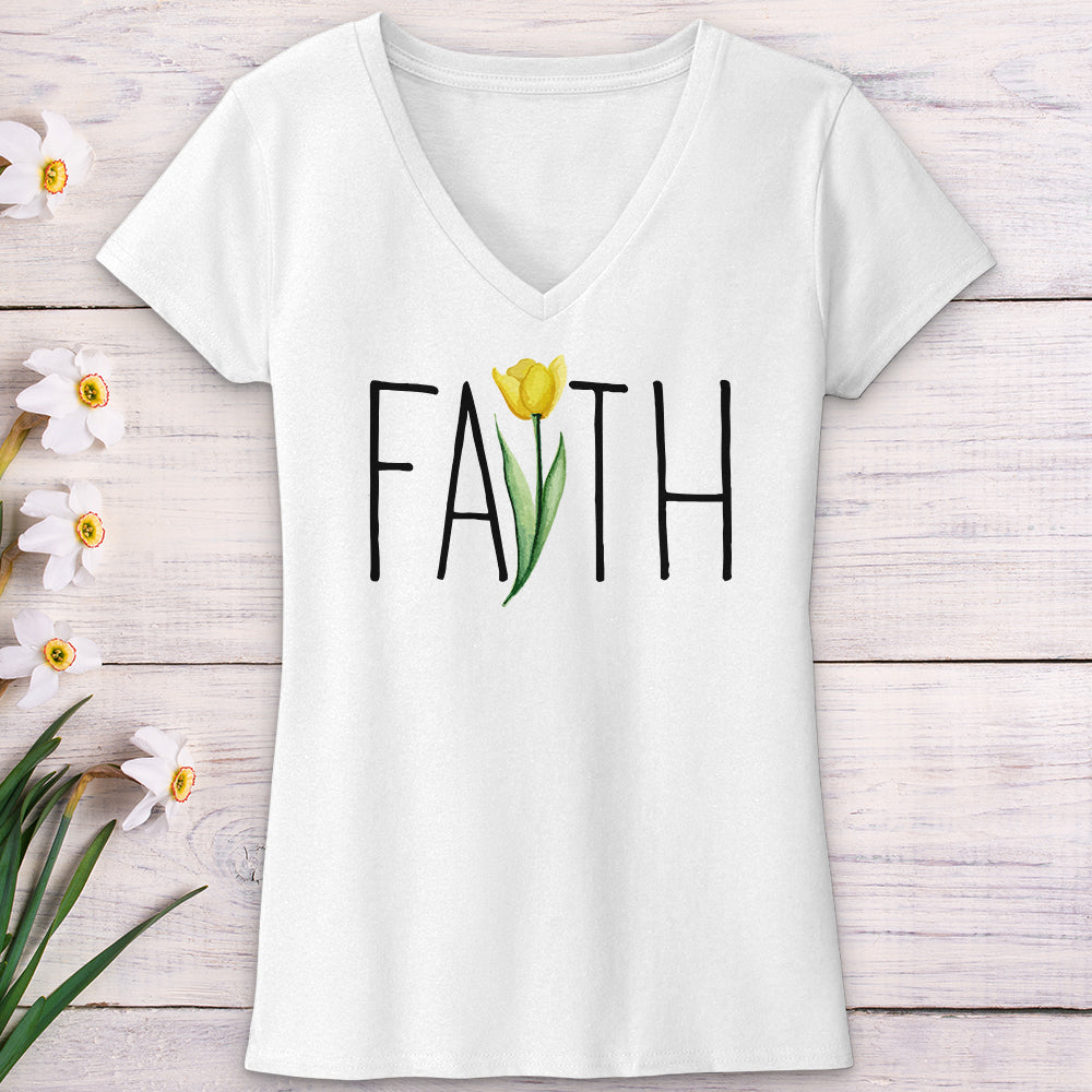 Faith Tulip V-Neck Tee