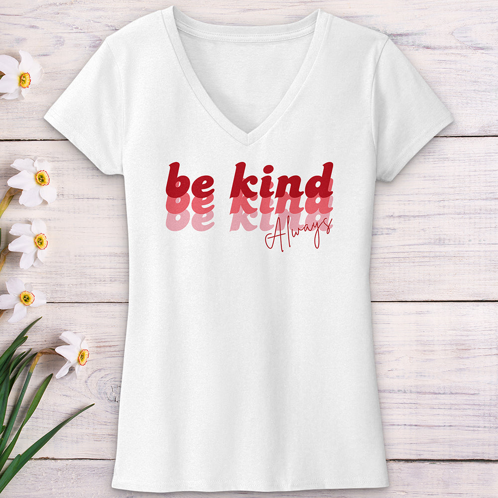 Be Kind Always Retro V-Neck Tee