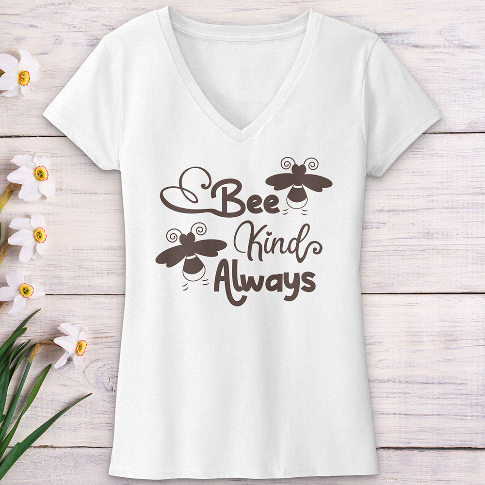 Be Kind Always Bees V-Neck Tee