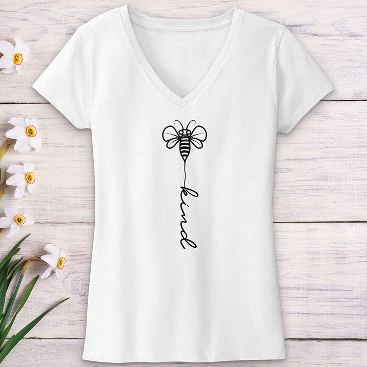 Bee Kind V-Neck Tee