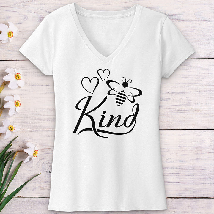 Bee Kind Honey Bee V-Neck Tee