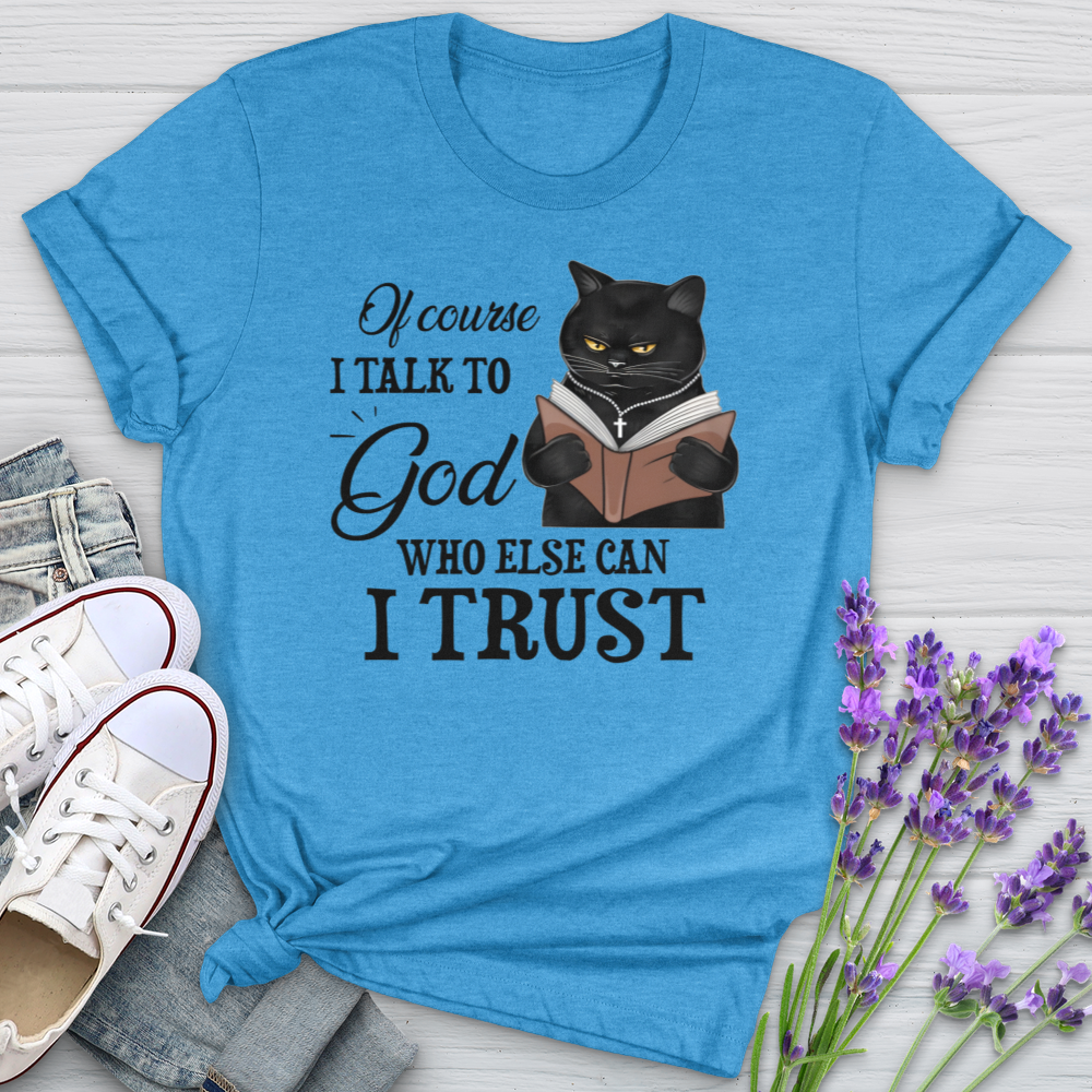 Who Else Can I Trust Cat Softstyle Tee