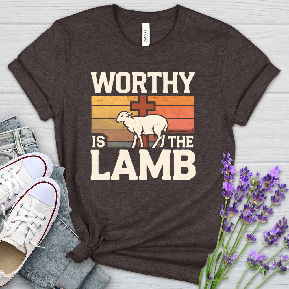 Worthy Is The Lamb Heathered Tee