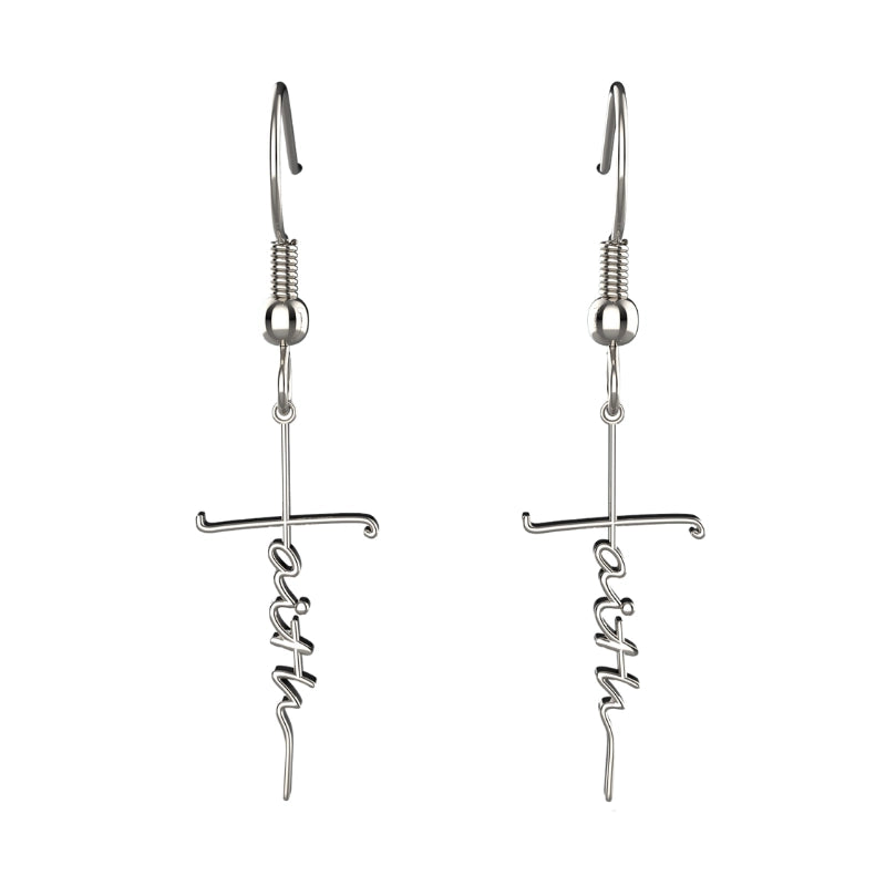 Faith Cross Earrings