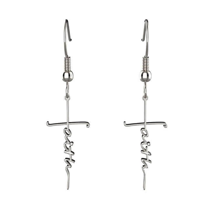 Faith Cross Earrings