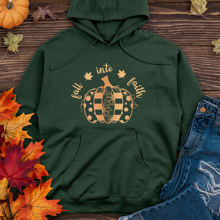 Fall Into Faith Spotted Pumpkin Midweight Hoodie