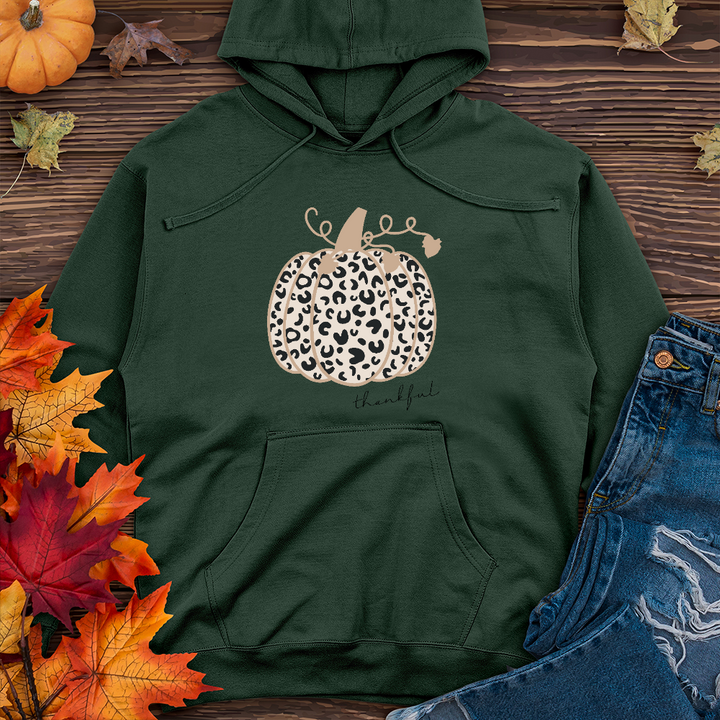 Thankful Leopard Pumpkin   Midweight Hoodie