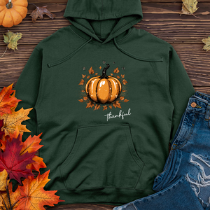 Sparkling Thankful Pumpkin Midweight Hoodie