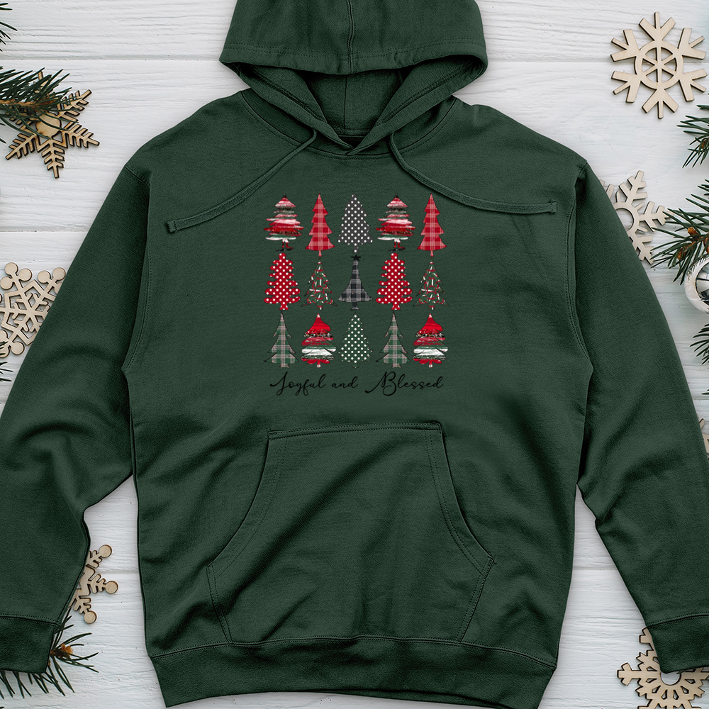 Joyful Blessed Midweight Hooded Sweatshirt