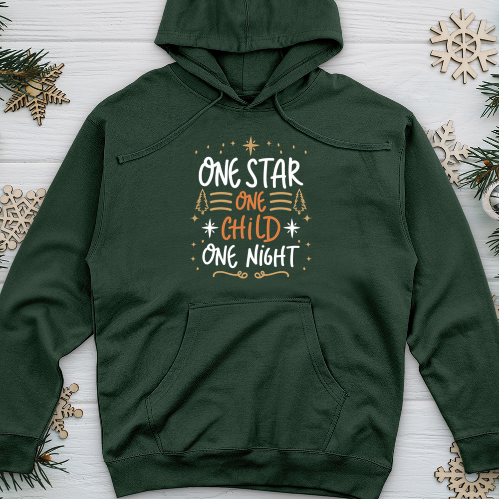 One Star One Child One Night Midweight Hooded Sweatshirt