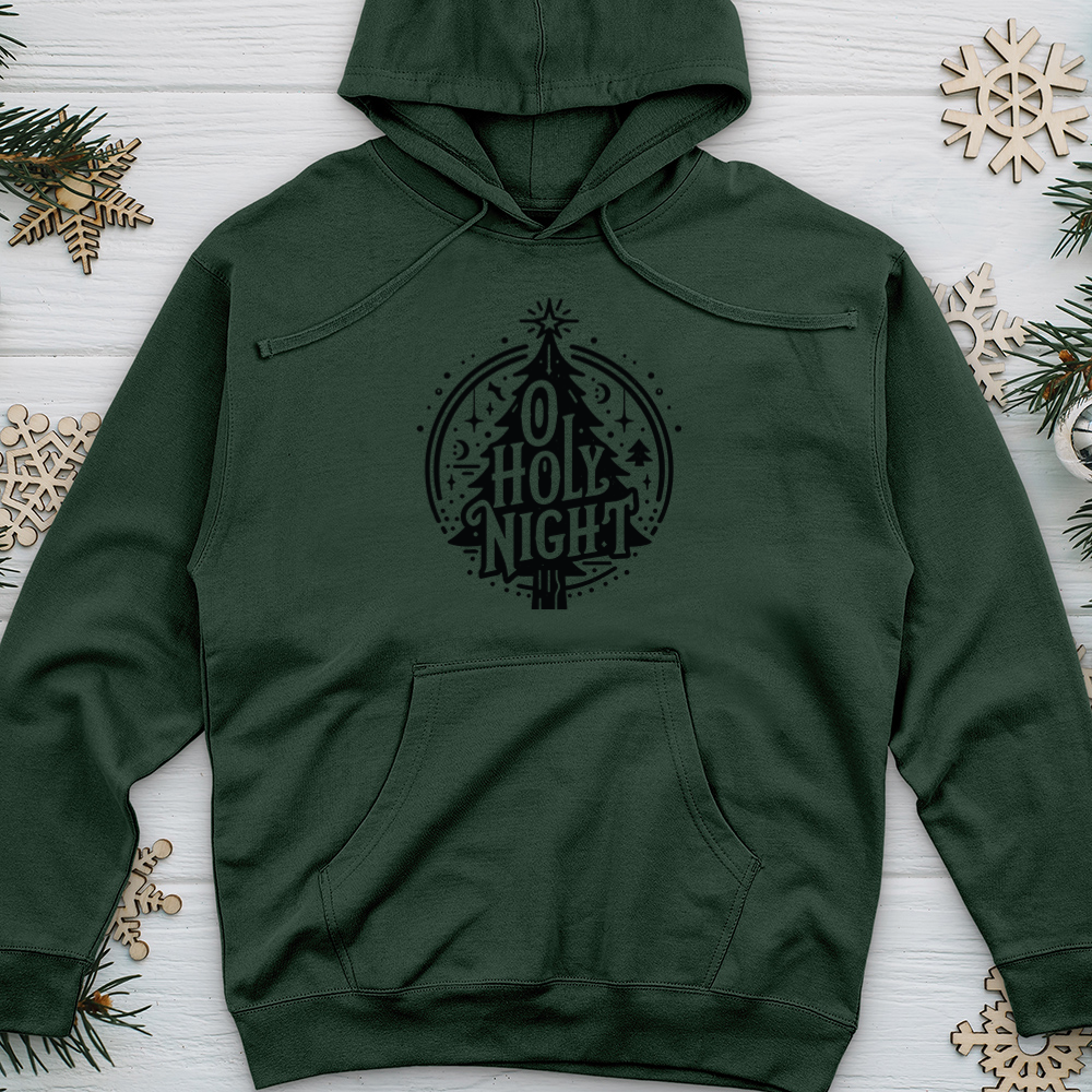 O Holy Night Midweight Hooded Sweatshirt