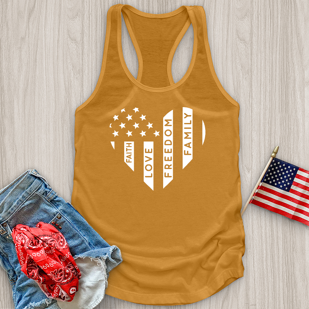 Faith Love Freedom Family Tank Top