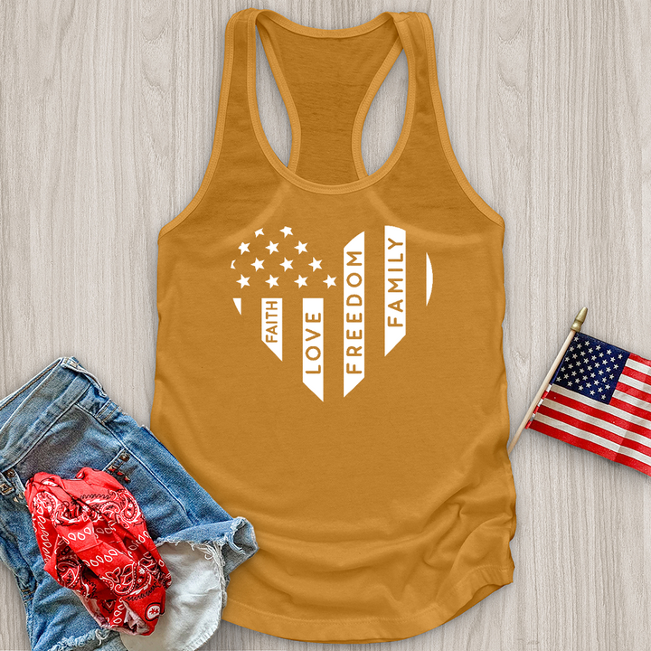 Faith Love Freedom Family Tank Top