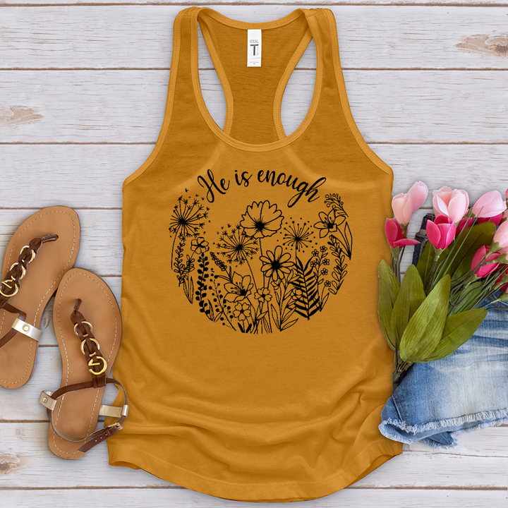 He Is Enough Wildflowers Tank Top