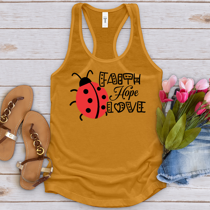 Faith Hope Love Lady Tank Top