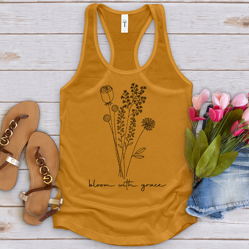 Bloom With Grace Bouquet Tank Top