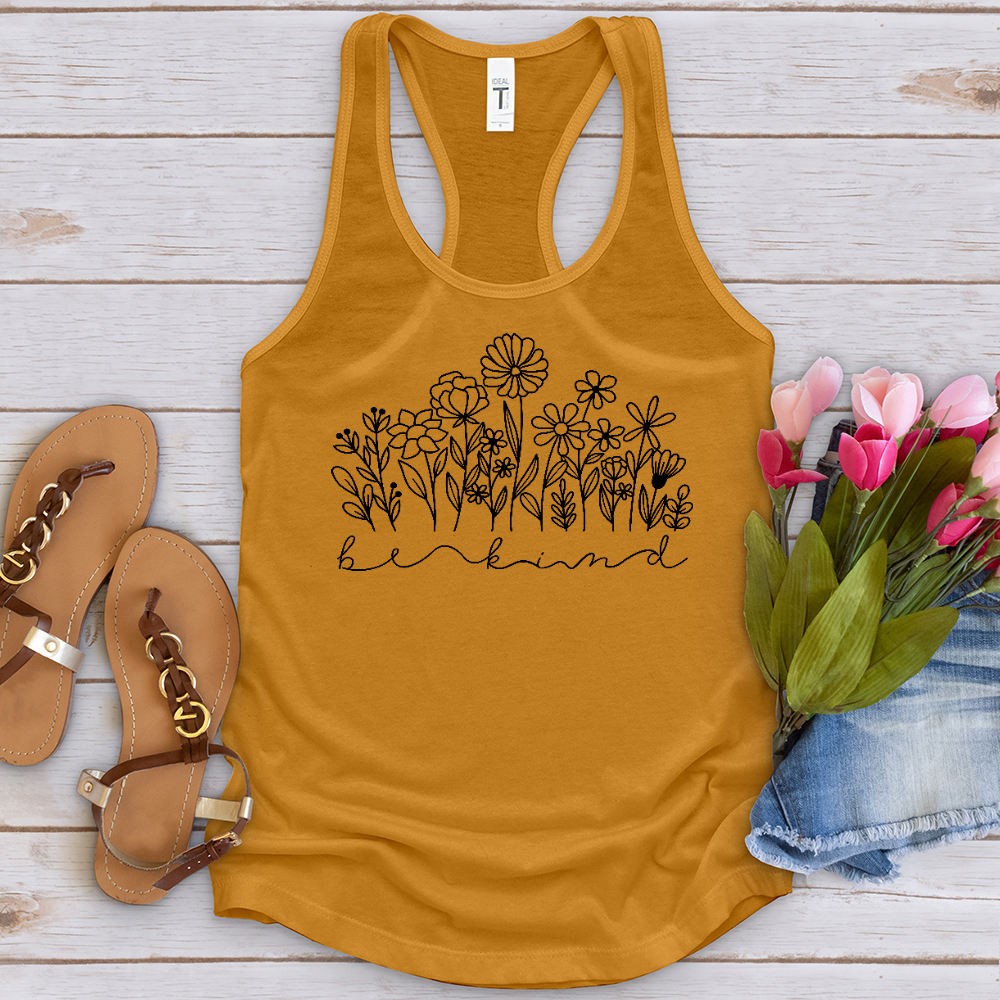 Be Kind Garden Black Tank Top