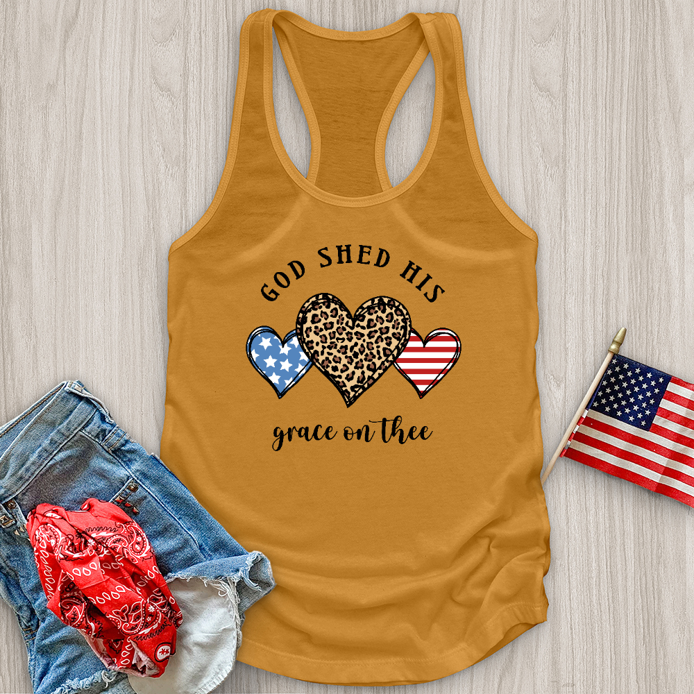 American Flag Heart Tank Top