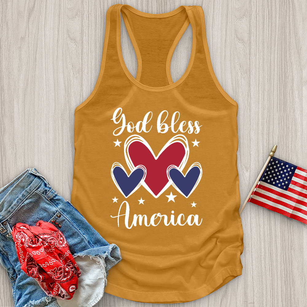 God Bless Hearts Tank Top