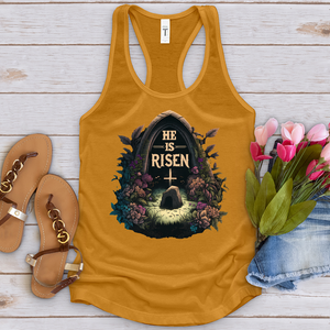 He Is Risen Grave Tank Top