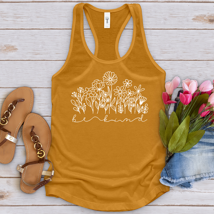 Be Kind Garden Flowers Tank Top