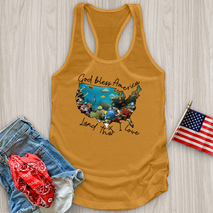 Ocean With Animals in It Tank Top