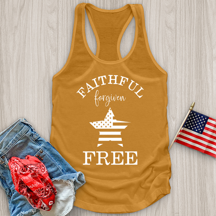 Faithful Forgiven Star Tank Top