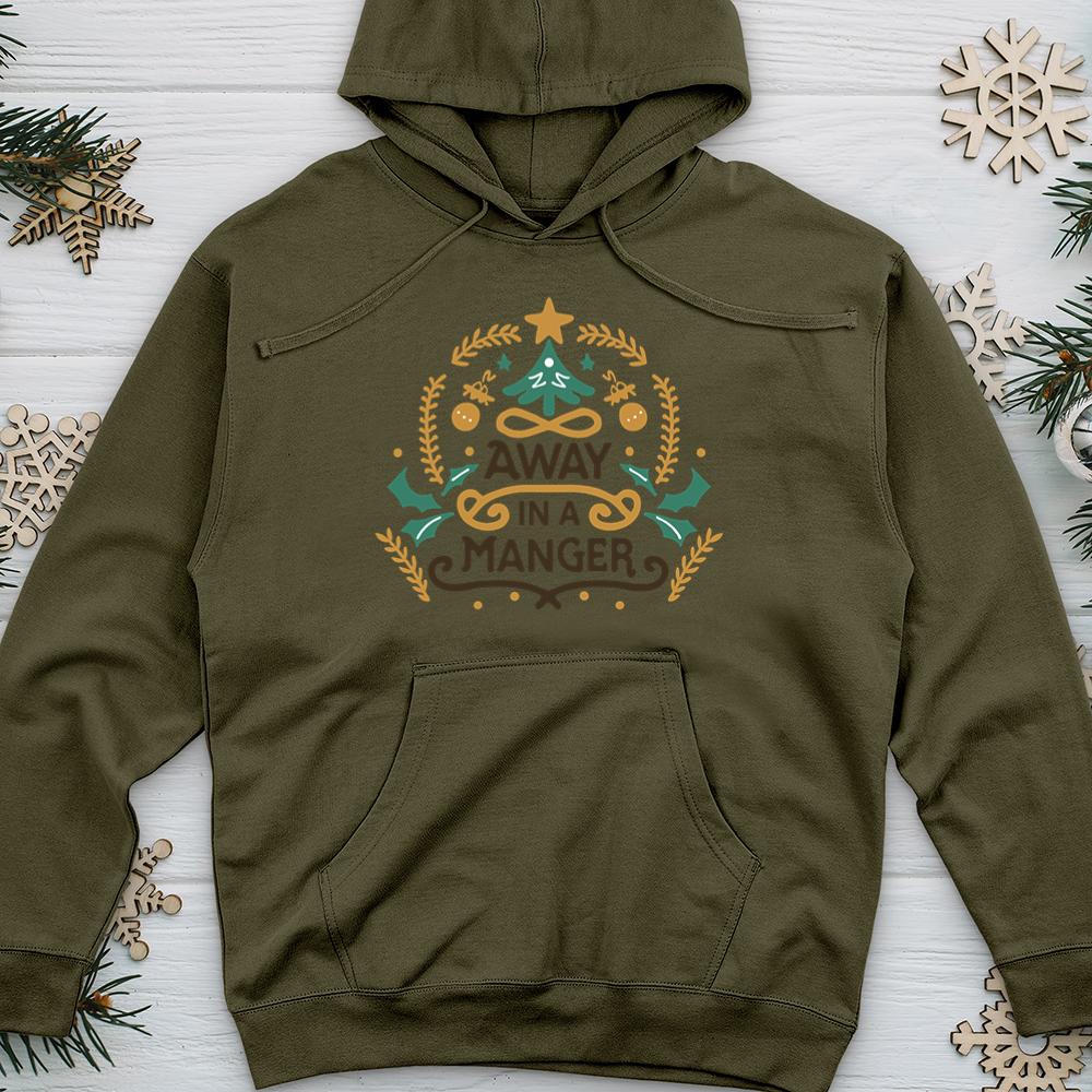 Away in a Manger Midweight Hooded Sweatshirt