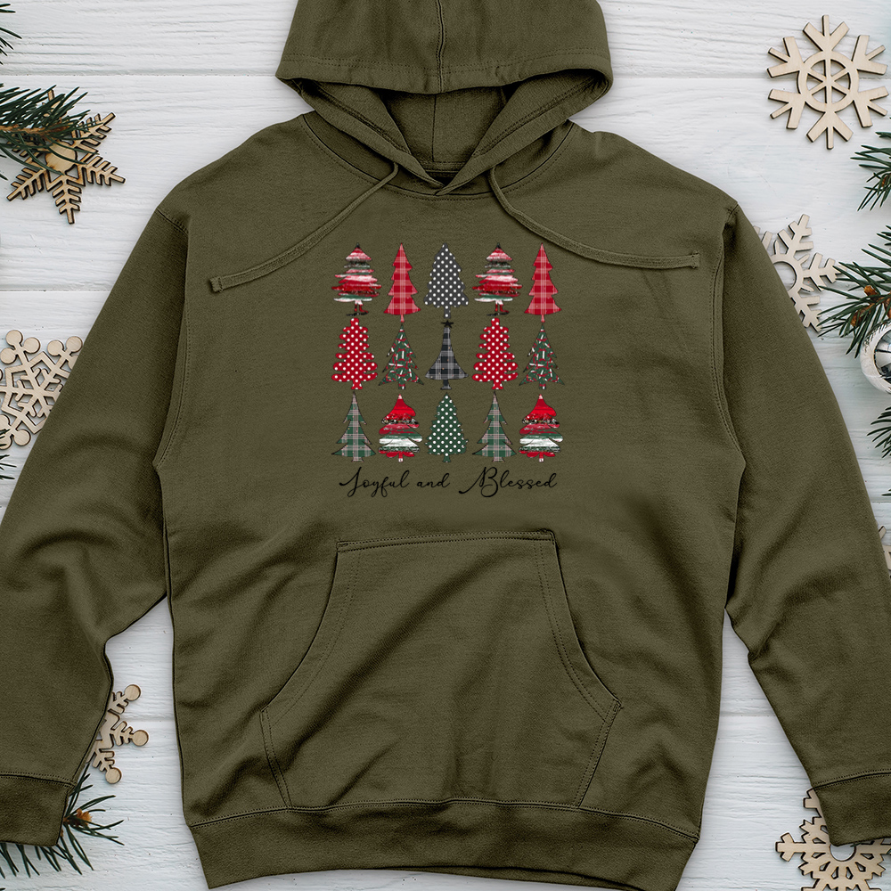 Joyful Blessed Midweight Hooded Sweatshirt