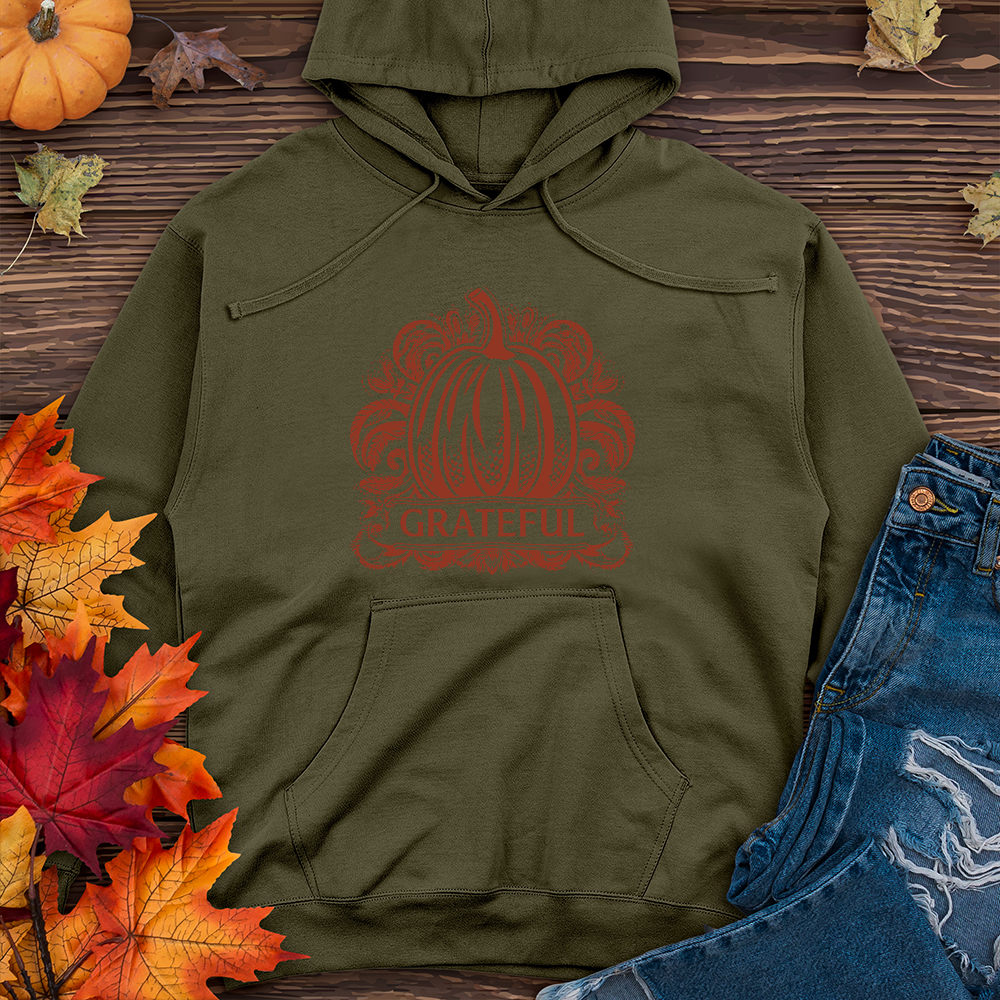 Grateful Paisley Pumpkin Midweight Hoodie