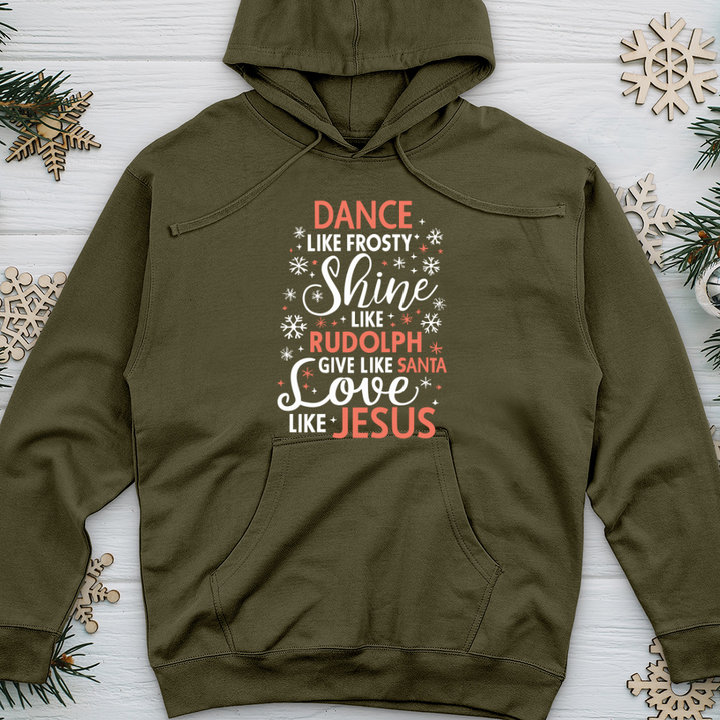 Dance Like Frosty Midweight Hooded Sweatshirt