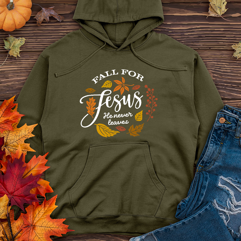 Fall For Jesus   Midweight Hoodie