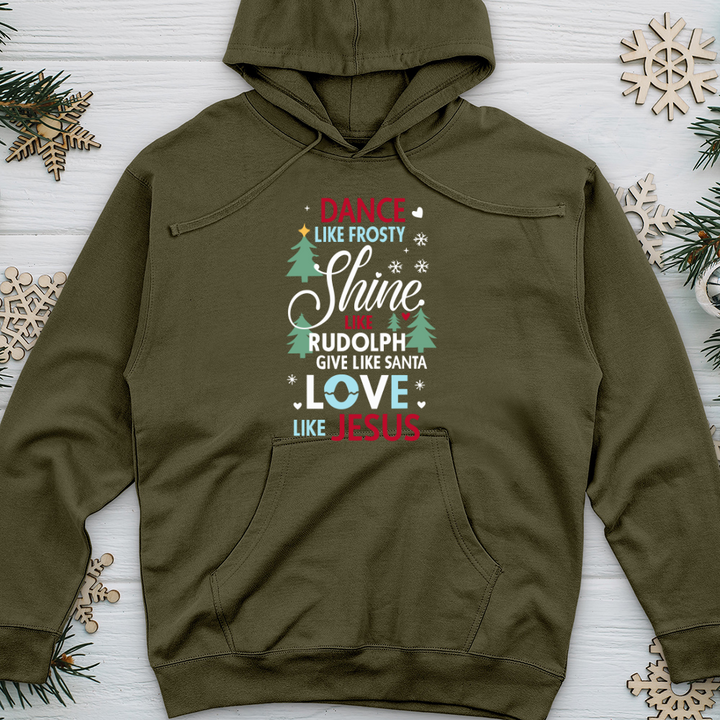 Love Like Jesus 01 Midweight Hooded Sweatshirt