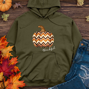 Thankful Sparkling Festive Pumpkin Midweight Hoodie