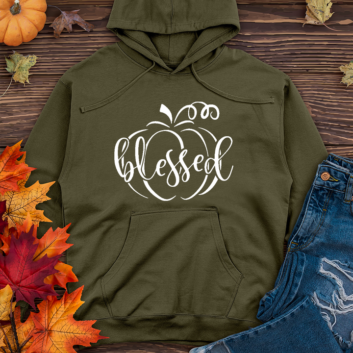 Fancy Blessed Pumpkin Midweight Hoodie