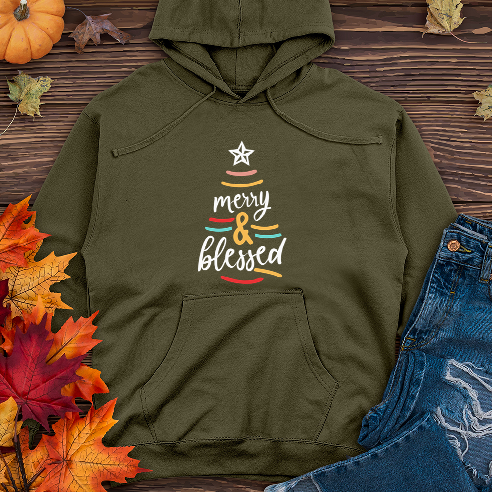 Merry and Blessed 2 Midweight Hooded Sweatshirt