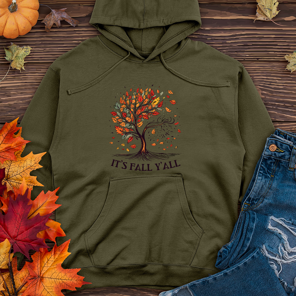 It's Fall Y'all Blooming Midweight Hoodie