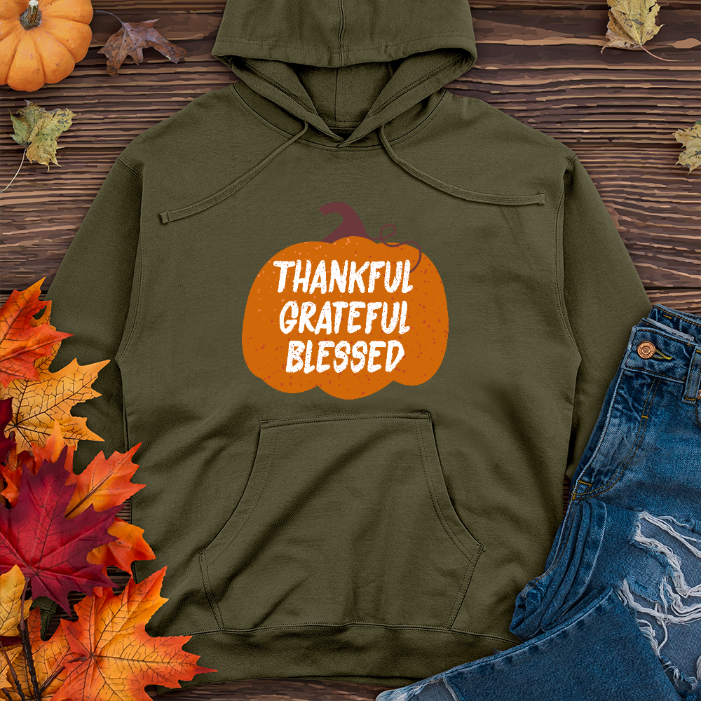 TGB Autumn Pumpkin Scene   Midweight Hoodie